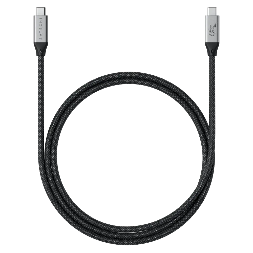 Satechi USB C 4 Pro 240W Type C Cable 1.2m - Space Gray
