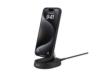Belkin Boost Charge Pro Convertible Magnetic Wireless Charging Stand with Qi2 15W - Black