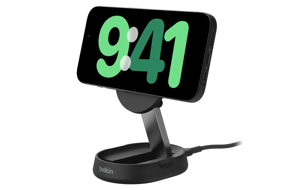 Belkin Boost Charge Pro Convertible MagSafe Wireless Charging Stand with Adapter - Black