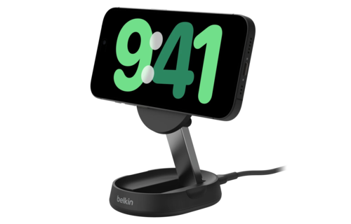 Belkin Boost Charge Pro Convertible MagSafe Wireless Charging Stand with Adapter - Black