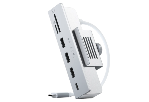 Satechi USB C Clamp Hub for Apple iMac 24inch - Silver