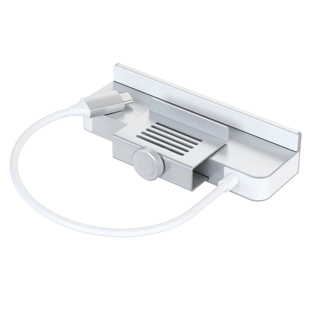 Satechi USB C Clamp Hub for Apple iMac 24inch - Silver