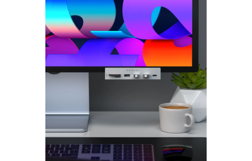 Satechi USB C Clamp Hub for Apple iMac 24inch - Silver