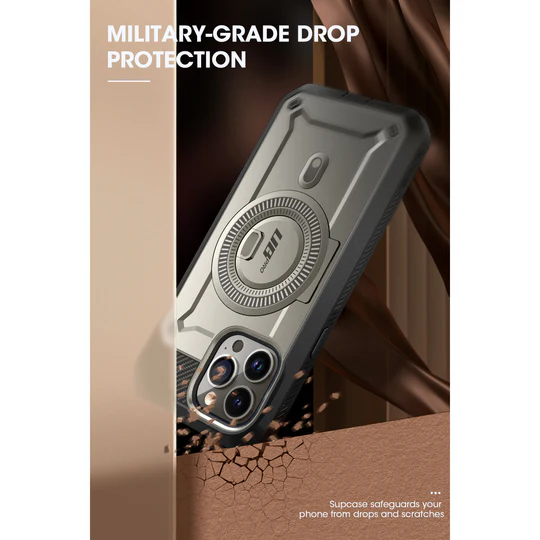 Supcase Unicorn Beetle Pro MagSafe Case for iPhone 15 Pro Max - Titanium Gray