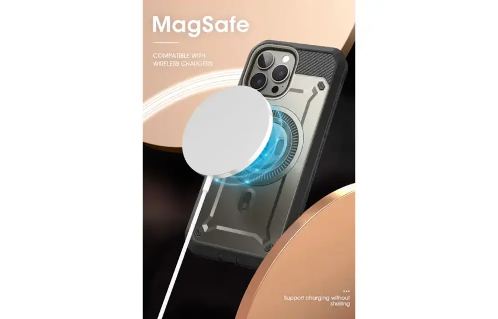 Supcase Unicorn Beetle Pro MagSafe Case for iPhone 15 Pro Max - Titanium Gray