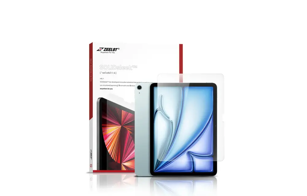 Zeelot Solidsleek Screen Protector for iPad Air 6 11" 2024 - Clear