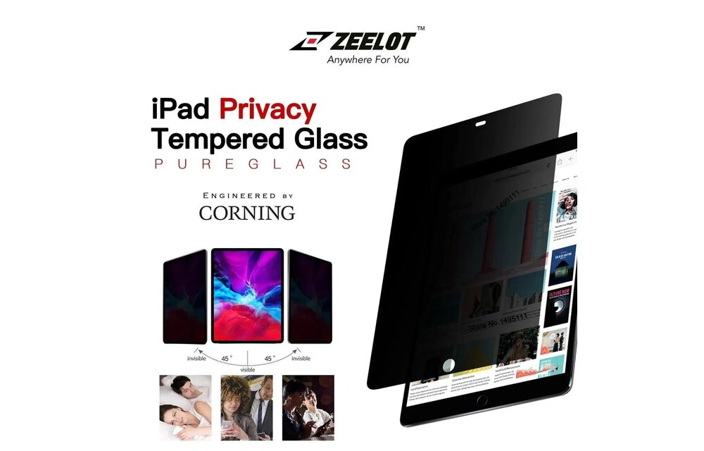 Zeelot Solidsleek Screen Protector for iPad Air 6 11" 2024 - Privacy
