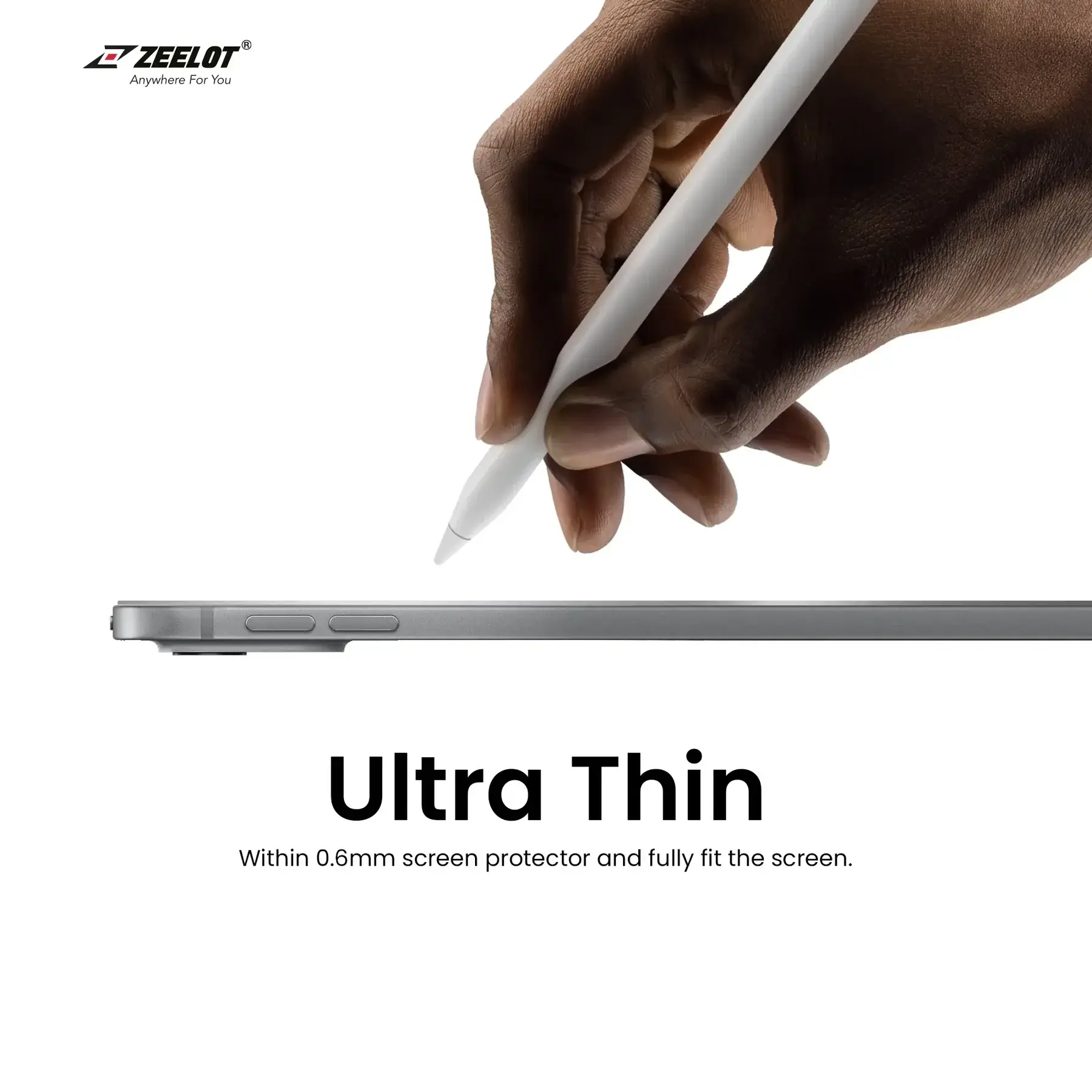 Zeelot Solidsleek Screen Protector for iPad Pro 11" M4/M5 - Clear