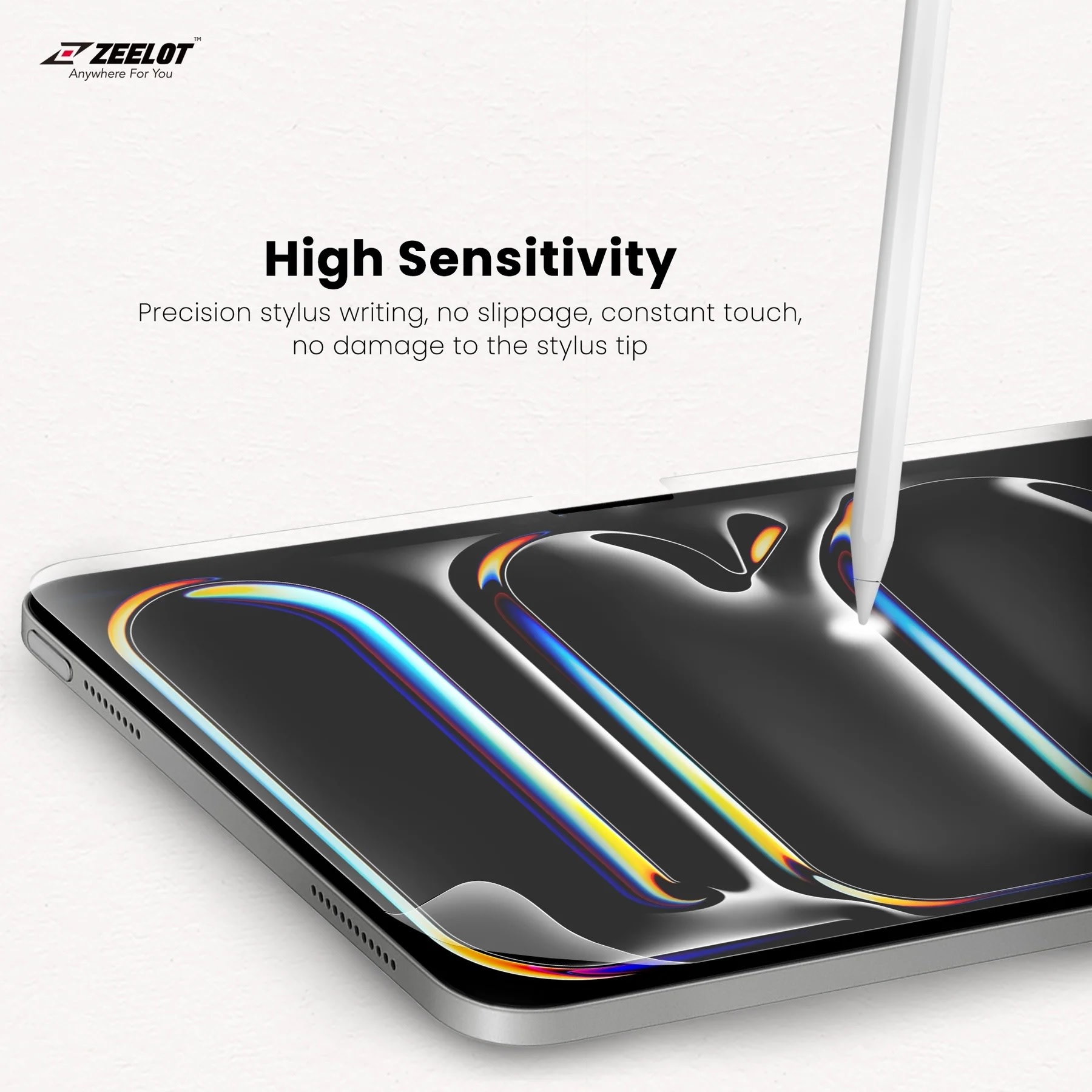 Zeelot Paperlike Screen Protector for iPad Pro 11" 2024 - Matte Clear