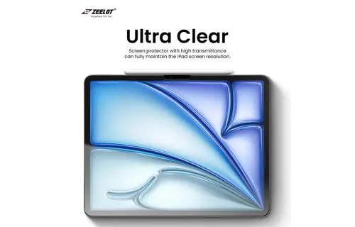 Zeelot Solidsleek Screen Protector for iPad Air 6 / iPad Pro 13" 2024 - Clear