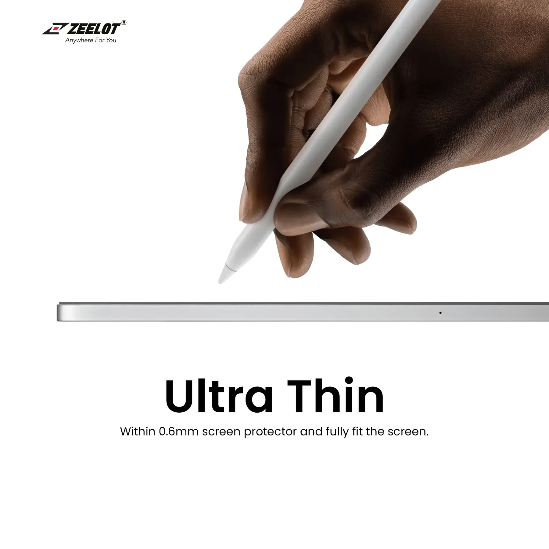 Zeelot Solidsleek Screen Protector for iPad Air 6 / iPad Pro 13" 2024 - Clear