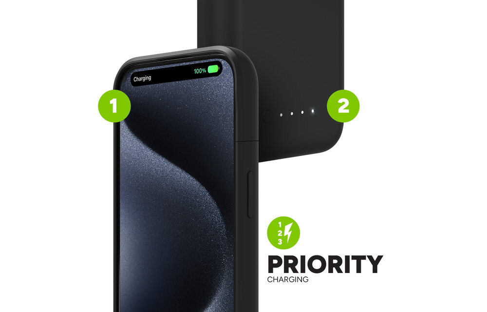 Mophie Juice Pack Battery Case for Apple iPhone 15 Pro - Black