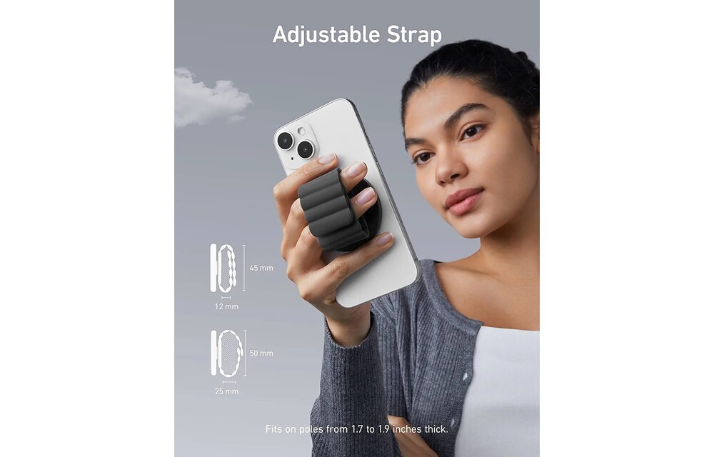 Anker 620 MagGo Phone Grip Magnetic Hold for iPhone - Black
