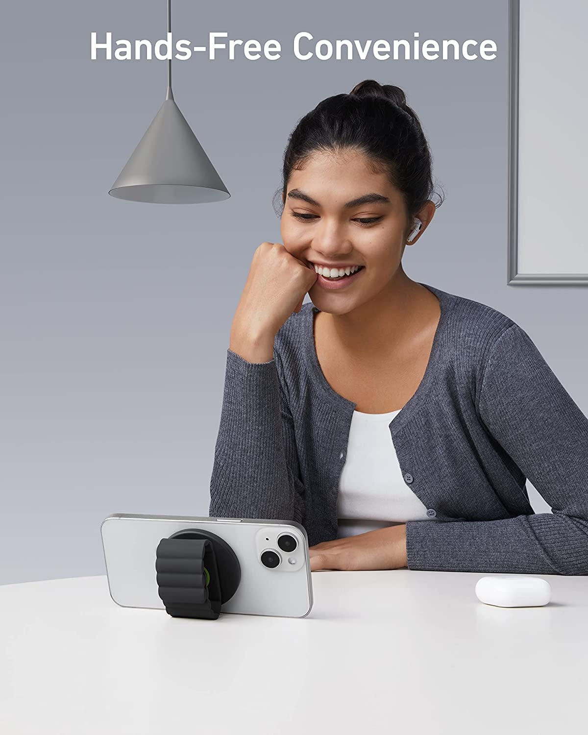 Anker 620 MagGo Phone Grip  Magnetic Hold for iPhone - Black