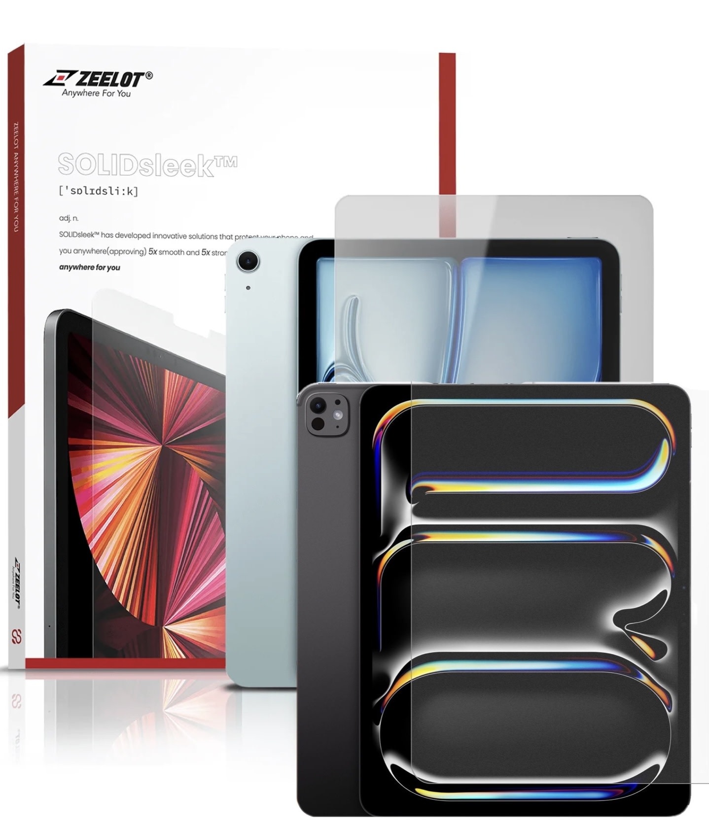 Zeelot Solidsleek Screen Protector for iPad Air 6 / iPad Pro 13" 2024 - Privacy