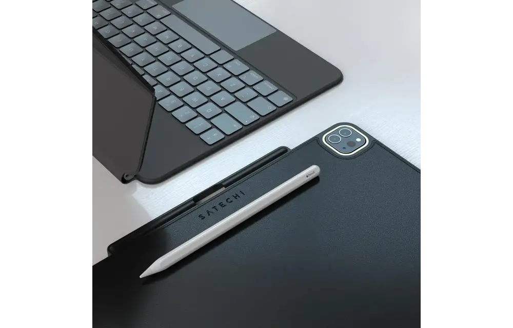 Satechi Vegan Leather Magnetic Case for iPad Pro 12.9" (3rd-6th gen) iPad Air 13" - Black