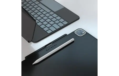 Satechi Vegan Leather Magnetic Case for iPad Pro 12.9"  (3rd-6th gen) iPad Air 13" - Black