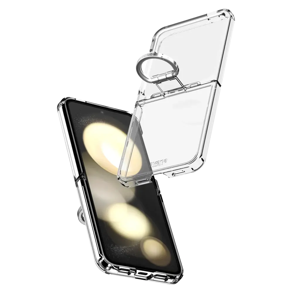 Avana Ice Case with Ring for Samsung Galaxy Z Flip 6 - Clear