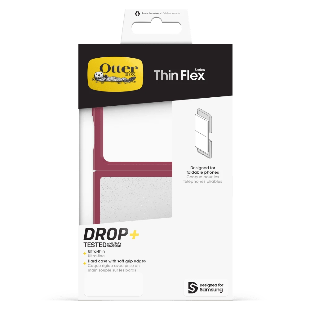 OtterBox Thin Flex Case for Samsung Galaxy Z Flip 6 - Berry Bliss