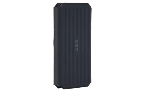 UAG Srge MagSafe Foldable 3-in-1 Travel Desktop Wireless Charger with Adapter Cable and Travel Case - Black/Grey