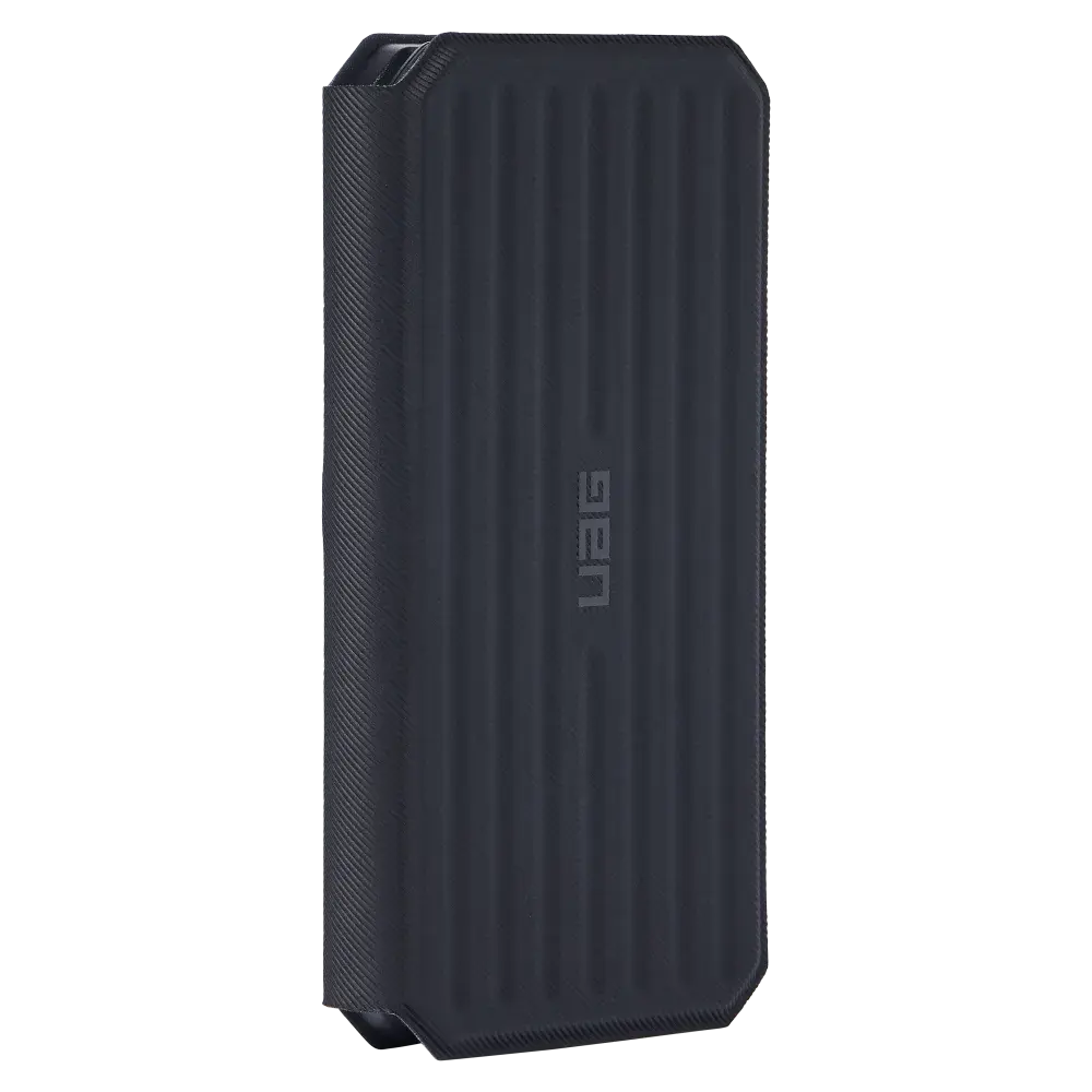 UAG Srge MagSafe Foldable 3-in-1 Travel Desktop Wireless Charger with Adapter Cable and Travel Case - Black/Grey