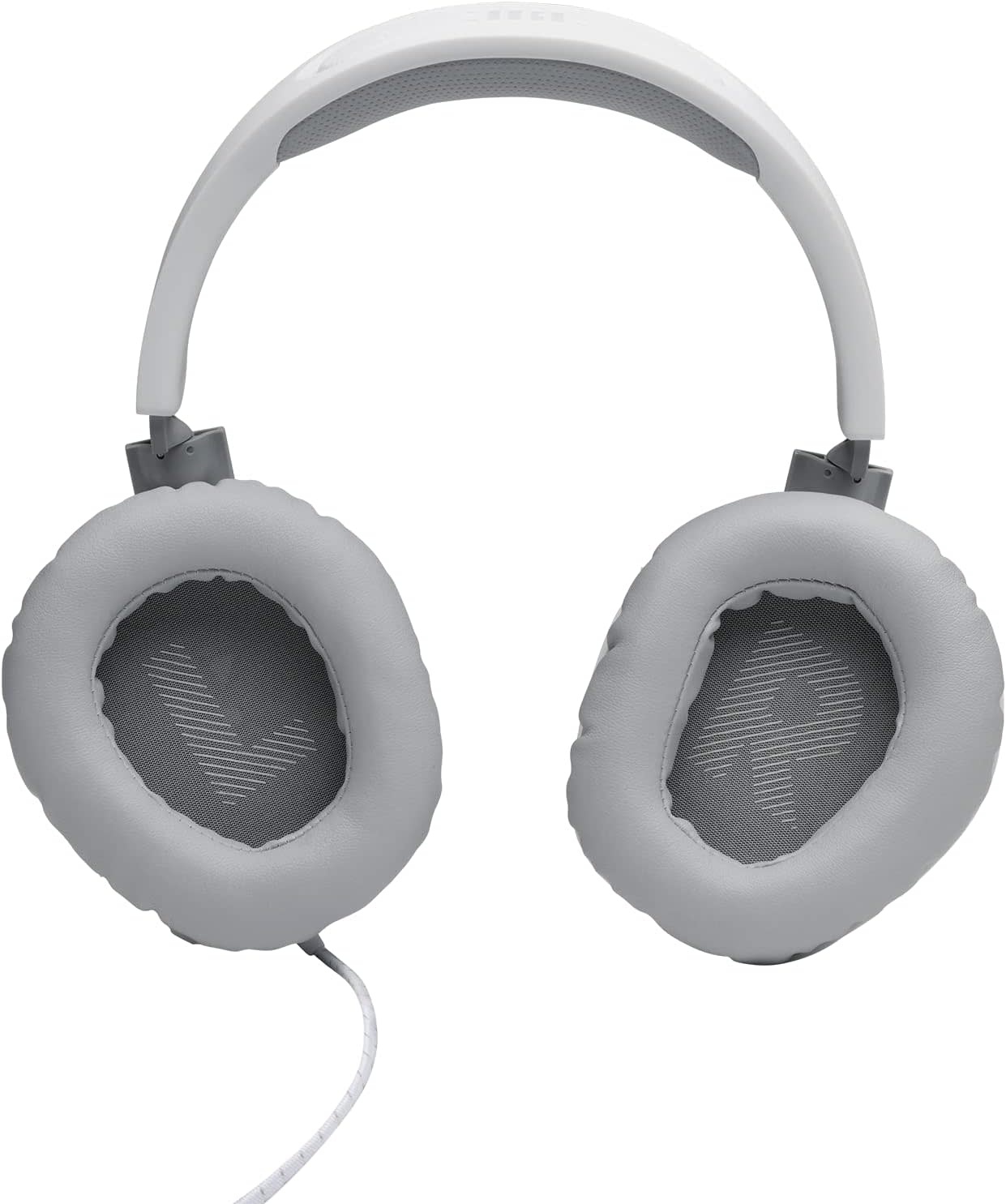 JBL Quantum 100 Wired Over-Ear Gaming Headset With Flip-Up Mic - White