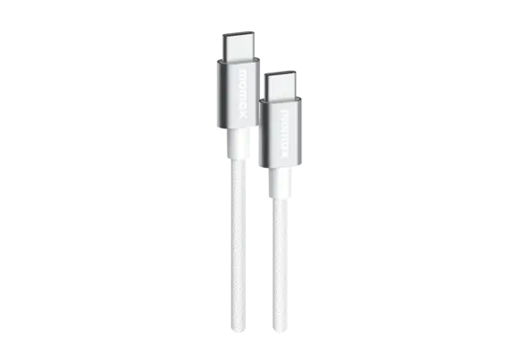 Momax Elite USB-C to USB-C Braided Cable 60W 0.5m - White