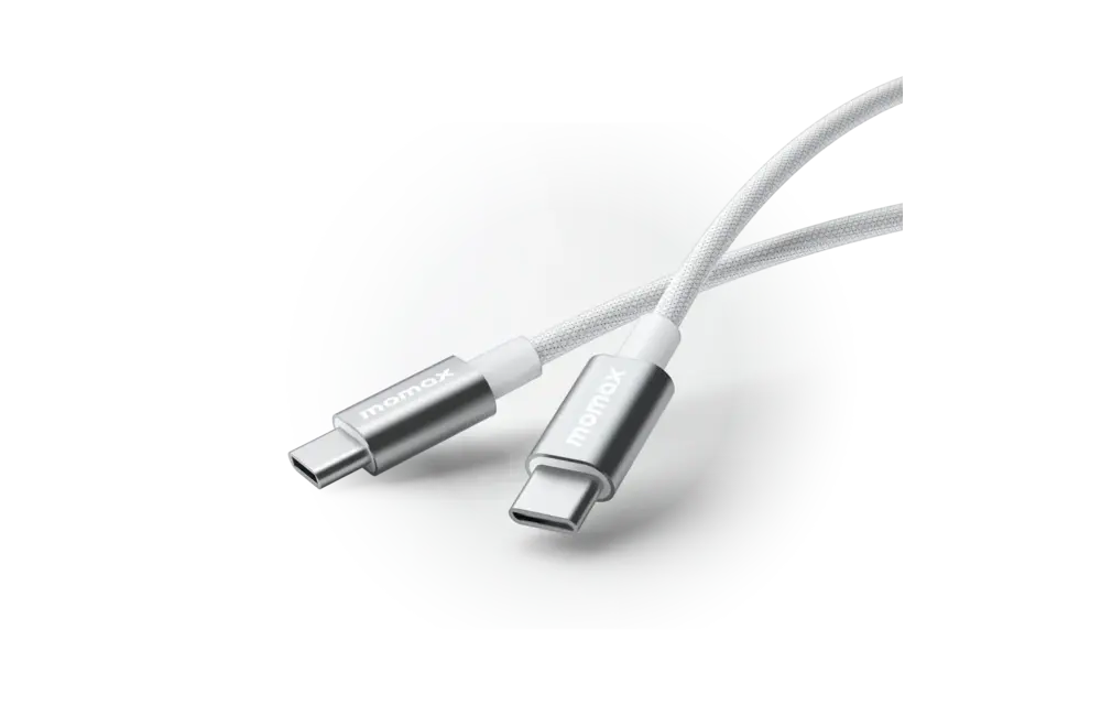 Momax Elite USB-C to USB-C Braided Cable 60W 0.5m - White