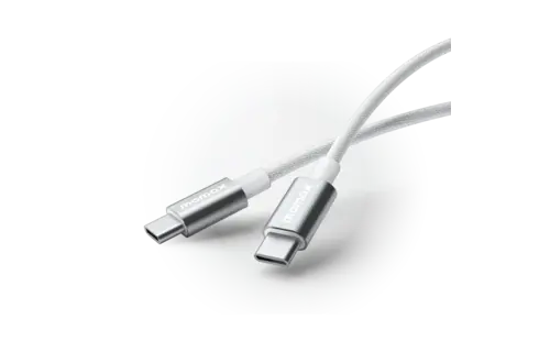 Momax Elite USB-C to USB-C Braided Cable 60W 0.5m - White