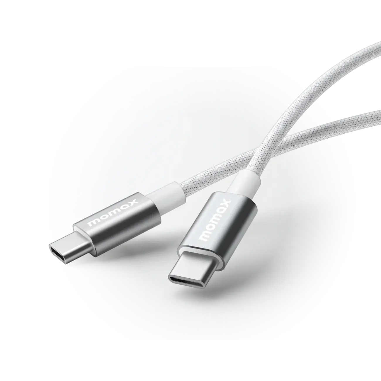 Momax Elite USB-C to USB-C Braided Cable 60W 0.5m - White