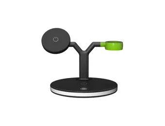 Goui  Dock - Y 3-In-1 Wireless Charging Stand - Black