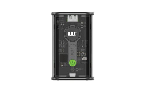 Goui Nano Pro PD 22.5W Transparent  Power Bank 10,000mAh - Black