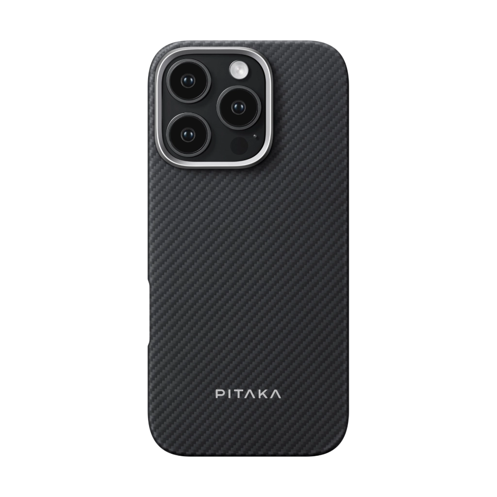 Pitaka MagEZ MagSafe Case 6 for iPhone 16 Pro (600D) - Black/Grey Twill