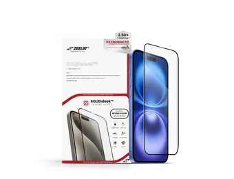 Zeelot 2.5D+ Solidsleek Screen Protector for iPhone 16  Plus - Retina Clear