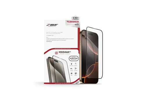 Zeelot 2.5D+ Solidsleek Screen Protector for iPhone 16 Pro - Retina Clear