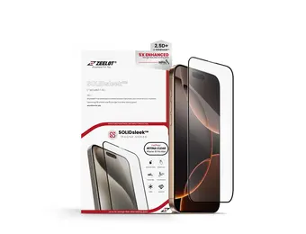 Zeelot 2.5D+ Solidsleek Screen Protector for iPhone 16 Pro Max - Retina Clear