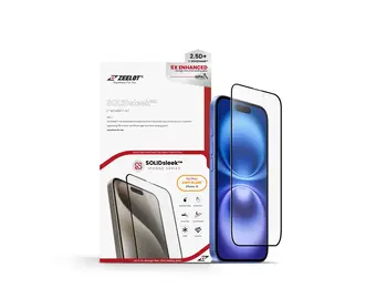 Zeelot 2.5D+ Solidsleek Screen Protector for iPhone 16 - Matte Clear
