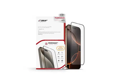 Zeelot 2.5D+ Solidsleek Screen Protector for iPhone 16 Pro - Matte Clear