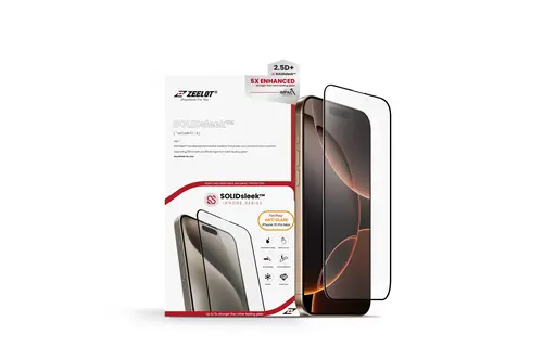 Zeelot 2.5D+ Solidsleek Screen Protector for iPhone 16 Pro Max - Matte Clear