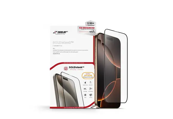 Zeelot 2.5D+ Solidsleek Screen Protector for iPhone 16 Pro Max - Matte Clear