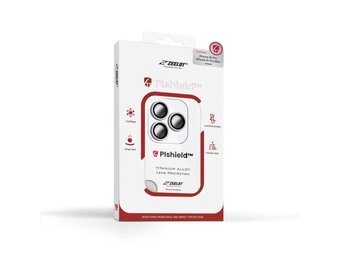 Zeelot Pishield Titanium Alloy Lens Protector for iPhone 16 Pro / 16 Pro Max - Bright Silver
