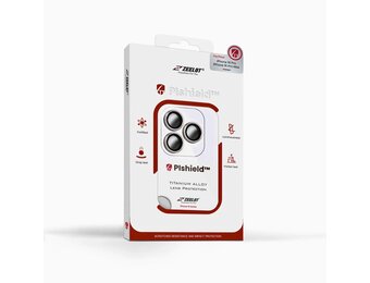 Zeelot Pishield Titanium Alloy Lens Protector for iPhone 16 Pro / 16 Pro Max - Natural