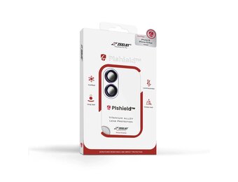 Zeelot Pishield Titanium Alloy Lens Protector for iPhone 16 / 16 Plus - Iridescent