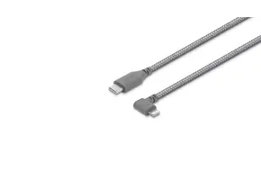 Moshi Integra USB-C to Lightning Charge and Sync  Cable with 90-degree Connector 5ft /1.5m - Titanium Gray