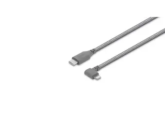 Moshi Integra USB-C to Lightning Charge and Sync Cable with 90-degree Connector 5ft /1.5m - Titanium Gray