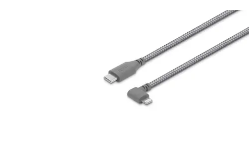 Moshi Integra USB-C to Lightning Charge and Sync  Cable with 90-degree Connector 5ft /1.5m - Titanium Gray
