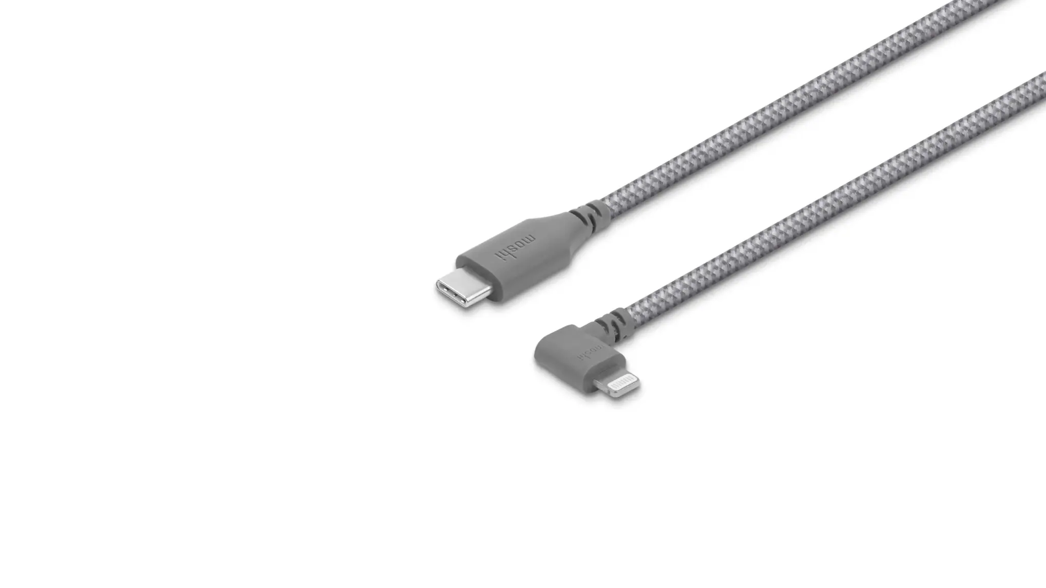 Moshi Integra USB-C to Lightning Charge and Sync  Cable with 90-degree Connector 5ft /1.5m - Titanium Gray