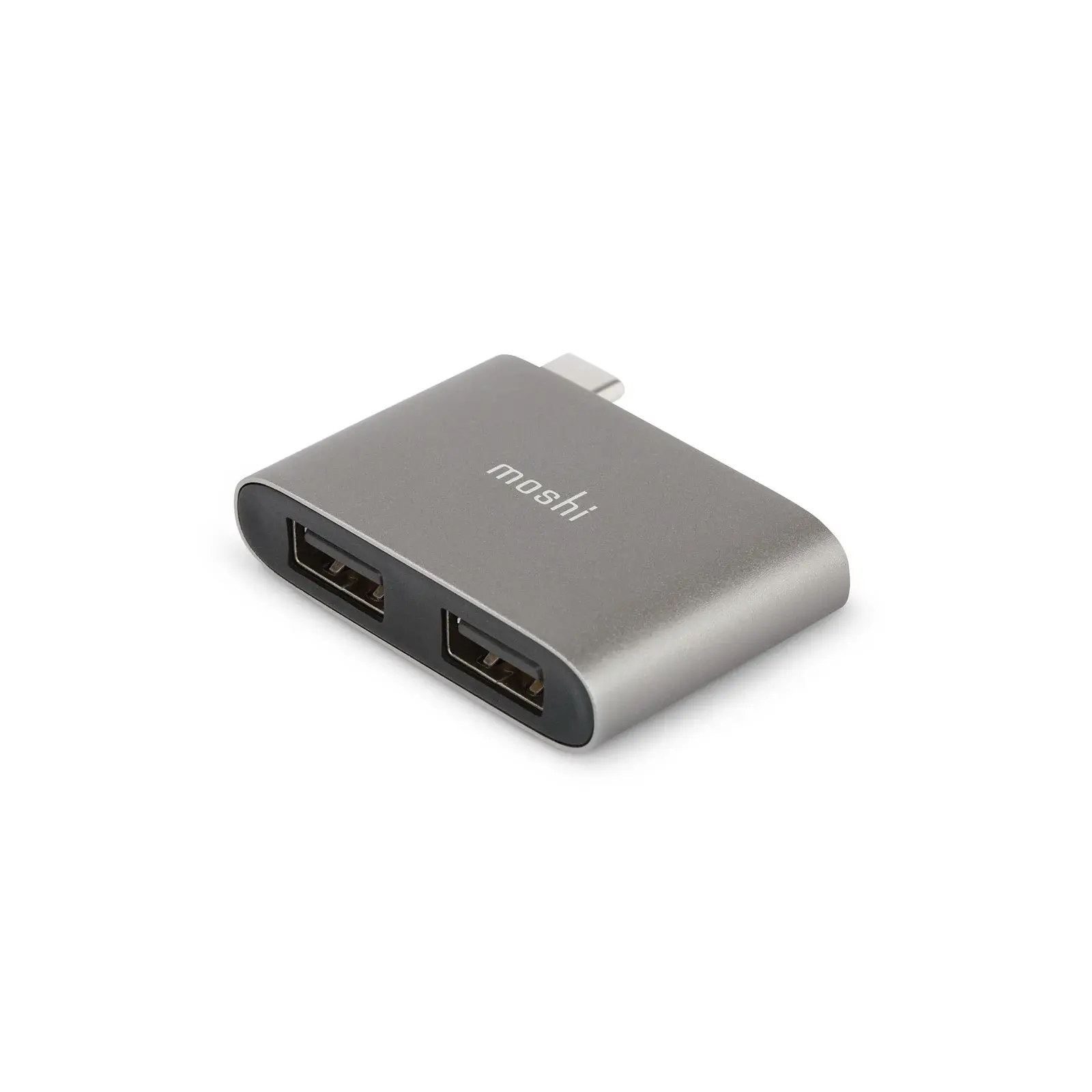 Moshi USB-C to Dual USB-A Adapter - Titanium Gray