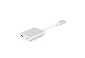 Moshi USB-C Digital Audio 3.5mm  with Charging Adapter - Silver
