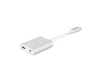 Moshi USB-C Digital Audio 3.5mm with Charging Adapter - Silver